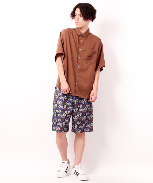 POWER TO THE PEOPLE(パワートゥーザピープル)の「【POWER TO THE PEOPLE】総柄プリントショーツ(その他パンツ・メンズ・ネイビー/ブルー/ライトブルー/ブラック・L/M/LL)」の17枚目の写真