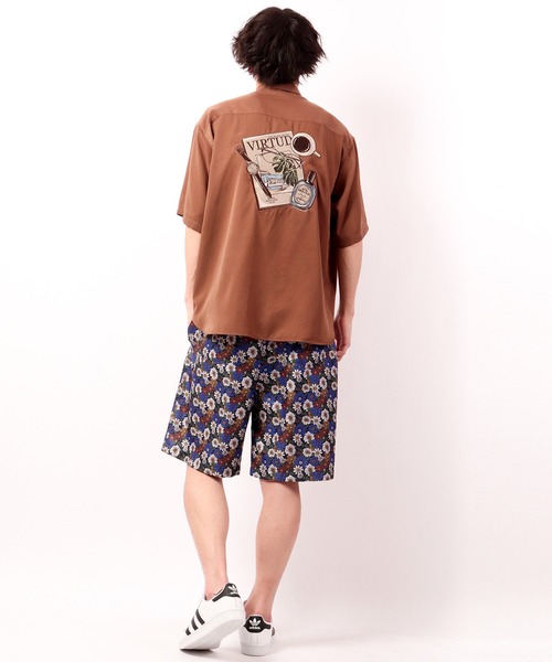 POWER TO THE PEOPLE(パワートゥーザピープル)の「【POWER TO THE PEOPLE】総柄プリントショーツ(その他パンツ・メンズ・ネイビー/ブルー/ライトブルー/ブラック・L/M/LL)」の18枚目の写真