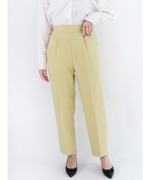 Te chichi（テチチ）の「ダブルクロステーパードパンツ（その他パンツ・レディース・イエロー/グリーン/チャコール・SMALL/MEDIUM）」の3枚目の写真