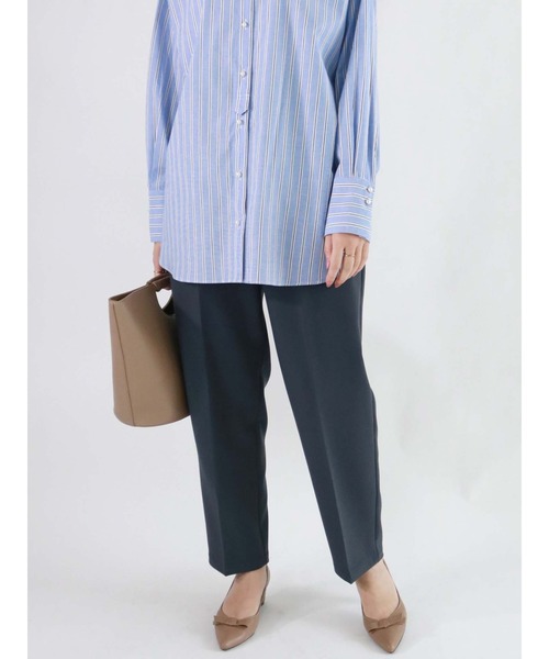 Te chichi（テチチ）の「ダブルクロステーパードパンツ（その他パンツ・レディース・イエロー/グリーン/チャコール・SMALL/MEDIUM）」の2枚目の写真