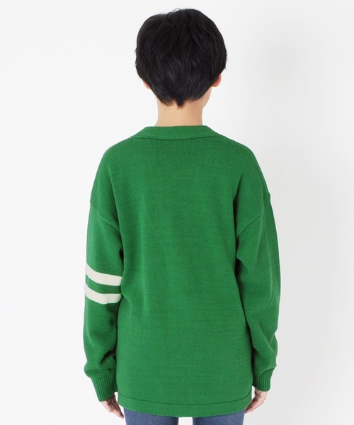 GLAZOS(グラソス)の「ニット・レタードカーディガン(カーディガン/ボレロ・キッズ・グリーン/ネイビー・140cm/150cm/170cm/160cm)」の10枚目の写真
