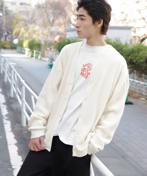 PBLIM（ページボーイリム）の「【PAGEBOYLIM】ワッフルカーデ（カーディガン/ボレロ・レディース・グリーン/ブラック系その他/スミクロ/クリーム・FREE）」の13枚目の写真