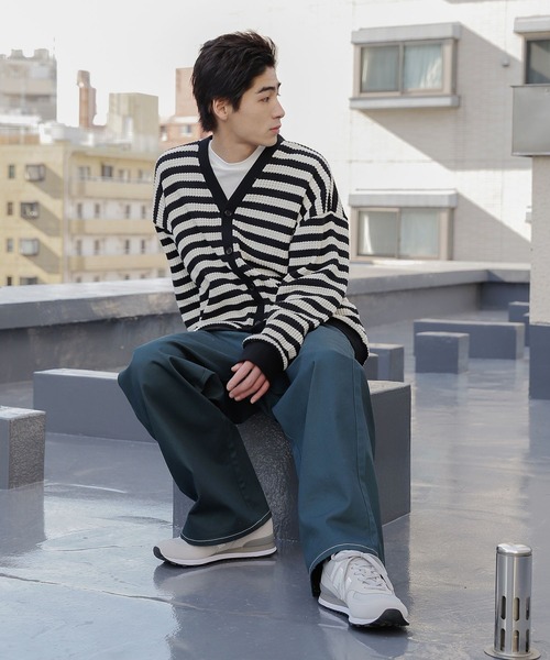 PBLIM（ページボーイリム）の「【PAGEBOYLIM】ワッフルカーデ（カーディガン/ボレロ・レディース・グリーン/ブラック系その他/スミクロ/クリーム・FREE）」の22枚目の写真