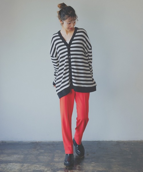 PBLIM（ページボーイリム）の「【PAGEBOYLIM】ワッフルカーデ（カーディガン/ボレロ・レディース・グリーン/ブラック系その他/スミクロ/クリーム・FREE）」の18枚目の写真