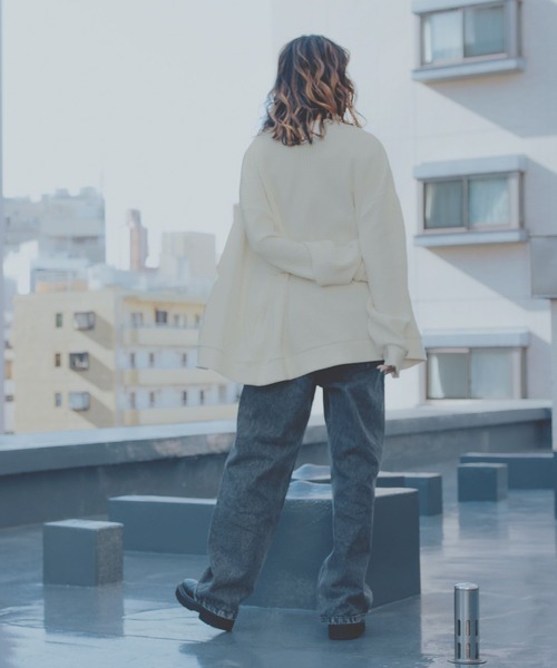 PBLIM（ページボーイリム）の「【PAGEBOYLIM】ワッフルカーデ（カーディガン/ボレロ・レディース・グリーン/ブラック系その他/スミクロ/クリーム・FREE）」の10枚目の写真