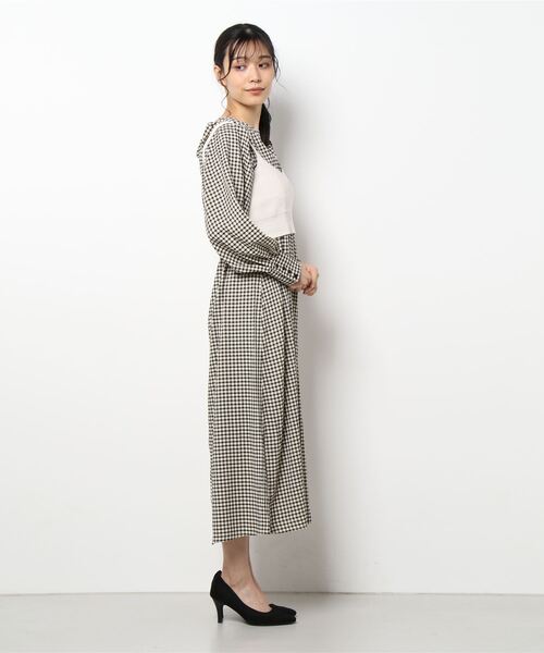 archives（アルシーヴ）の「【入荷禁止】畦編みビスチェ＋ウエスト切替ワンピース（ワンピース・レディース・ブラック/ピンクベージュ/グリーン・MEDIUM）」の12枚目の写真