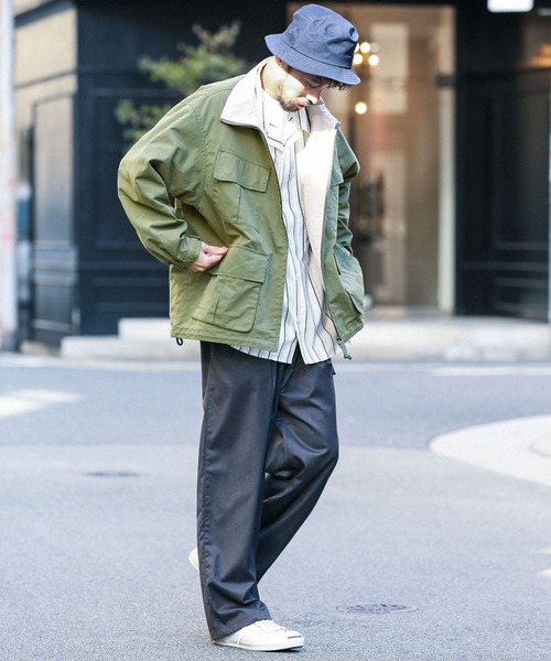 URBAN RESEARCH Sonny Label（アーバンリサーチサニーレーベル）の「リップストップスタンドブルゾン（ミリタリージャケット・メンズ・ライトブルー/カーキ/アイボリー・MEDIUM/LARGE）」の7枚目の写真