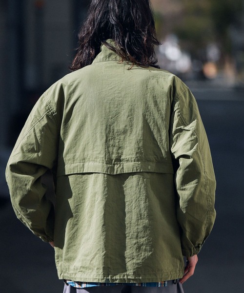 URBAN RESEARCH Sonny Label（アーバンリサーチサニーレーベル）の「リップストップスタンドブルゾン（ミリタリージャケット・メンズ・ライトブルー/カーキ/アイボリー・MEDIUM/LARGE）」の11枚目の写真