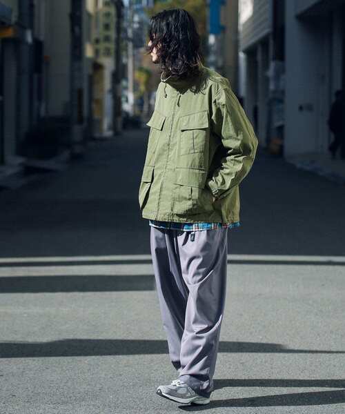 URBAN RESEARCH Sonny Label（アーバンリサーチサニーレーベル）の「リップストップスタンドブルゾン（ミリタリージャケット・メンズ・ライトブルー/カーキ/アイボリー・MEDIUM/LARGE）」の12枚目の写真
