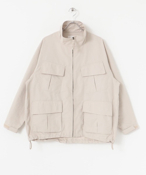 URBAN RESEARCH Sonny Label（アーバンリサーチサニーレーベル）の「リップストップスタンドブルゾン（ミリタリージャケット・メンズ・ライトブルー/カーキ/アイボリー・MEDIUM/LARGE）」の22枚目の写真