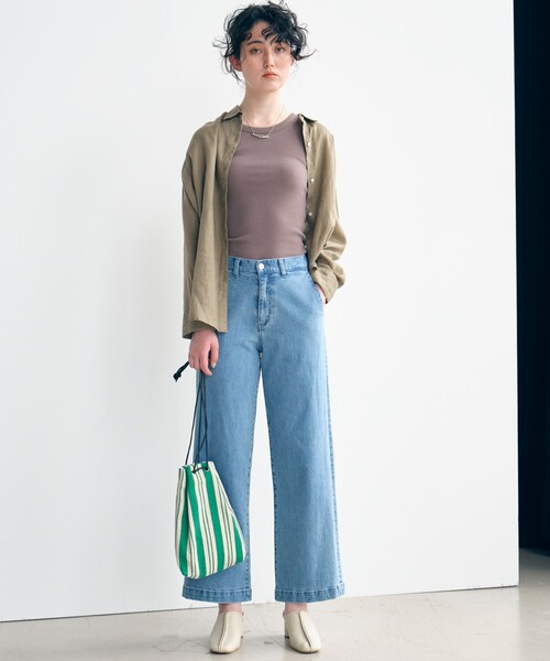 PICCADILLY(ピカデリー)の「◆【PICCADILLY】ワイドデニム(デニムパンツ・レディース・ネイビー/ブルー・12/13/11)」の9枚目の写真