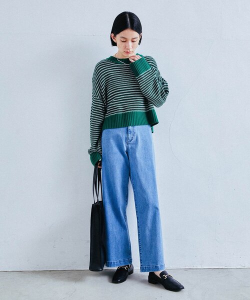 PICCADILLY(ピカデリー)の「◆【PICCADILLY】ワイドデニム(デニムパンツ・レディース・ネイビー/ブルー・12/13/11)」の8枚目の写真