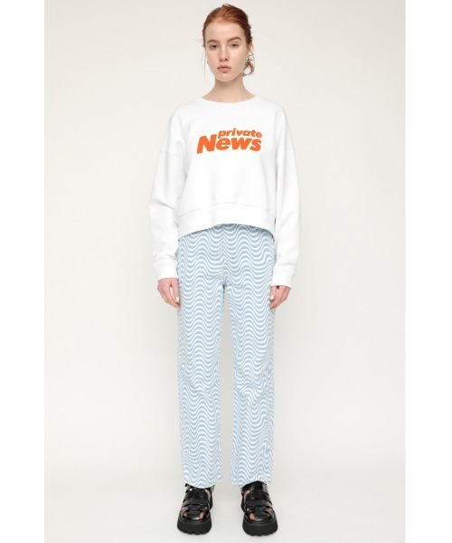 SLY(スライ)の「WAVY PATTERN HW STRAIGHT PT/ハイウエストデニムパンツ(デニムパンツ・レディース・ブルー系その他/オレンジ系その他・1/2/0)」の13枚目の写真