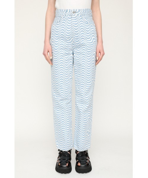 SLY(スライ)の「WAVY PATTERN HW STRAIGHT PT/ハイウエストデニムパンツ(デニムパンツ・レディース・ブルー系その他/オレンジ系その他・1/2/0)」の11枚目の写真