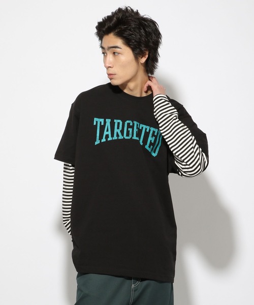 PBLIM(ページボーイリム)の「【PAGEBOYLIM】レイヤードボーダーT(Tシャツ/カットソー・レディース・オフホワイト/ブラック・MEDIUM/LARGE)」の1枚目の写真