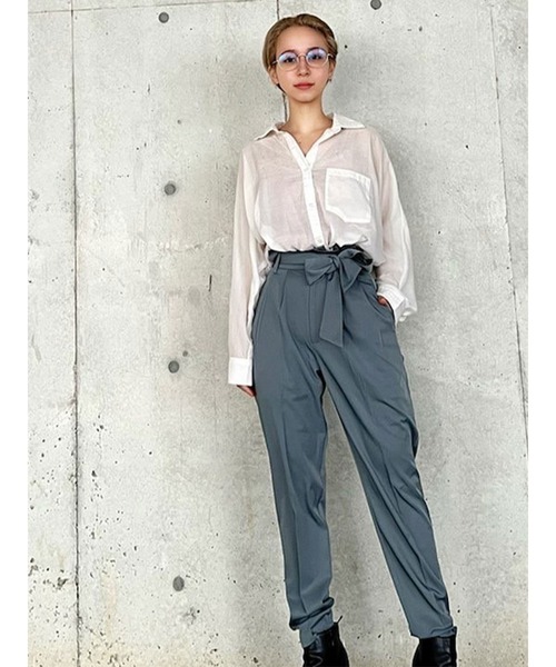 セール リボン付きテーパードパンツ その他パンツ Duras デュラス のファッション通販 Zozotown