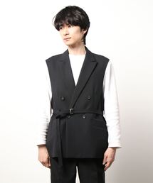 TAUPE | 【TAUPE / トープ】22SS ベルテッドダブルベスト(ベスト)