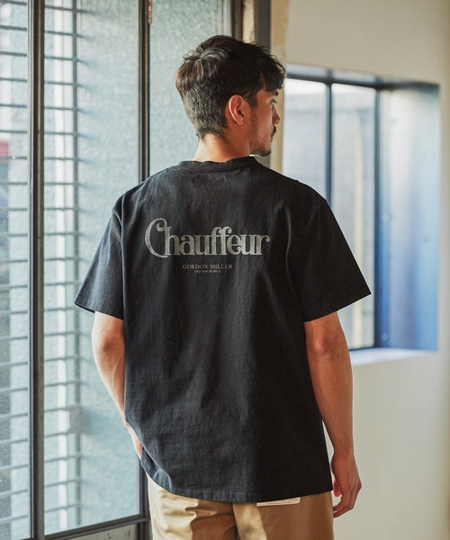 GORDON MILLER(ゴードンミラー)の「GORDON MILLER(ゴードンミラー)Chauffeur ロゴポケットT(Tシャツ/カットソー・メンズ・ホワイト×レッド/ホワイト×グリーン/ブラック/ネイビー・M/L/XL)」の3枚目の写真
