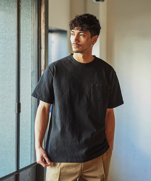 GORDON MILLER(ゴードンミラー)の「GORDON MILLER(ゴードンミラー)Chauffeur ロゴポケットT(Tシャツ/カットソー・メンズ・ホワイト×レッド/ホワイト×グリーン/ブラック/ネイビー・M/L/XL)」の7枚目の写真