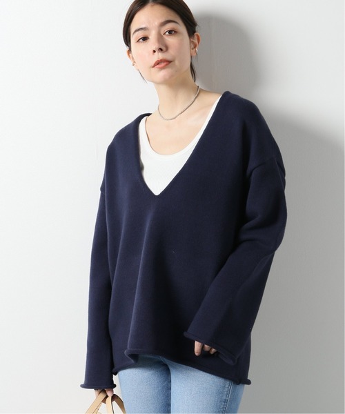ノーブル ネイビー オフショルダー セーター サイズ40 （セール