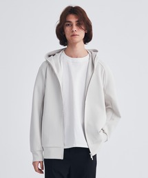 STUDIOUS別注 DOUBLE KNIT ZIP UP HOODIE