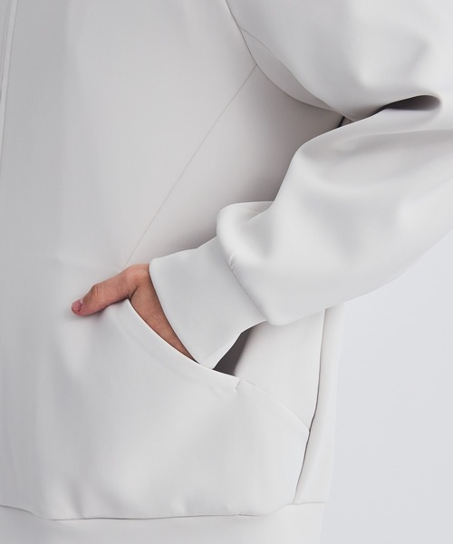 ATTACHMENT(アタッチメント)の「STUDIOUS別注 DOUBLE KNIT ZIP UP HOODIE(パーカー・メンズ・ブラック/オフホワイト・1/2)」の4枚目の写真