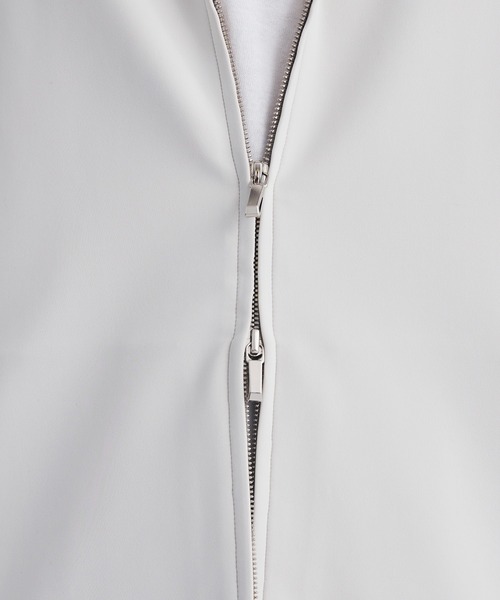 ATTACHMENT(アタッチメント)の「STUDIOUS別注 DOUBLE KNIT ZIP UP HOODIE(パーカー・メンズ・ブラック/オフホワイト・1/2)」の5枚目の写真