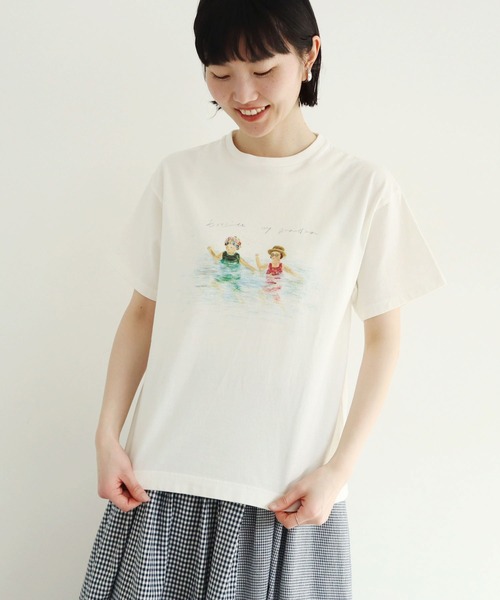 l'atelier du savon 秋のしみあつまれプリント ワンピース