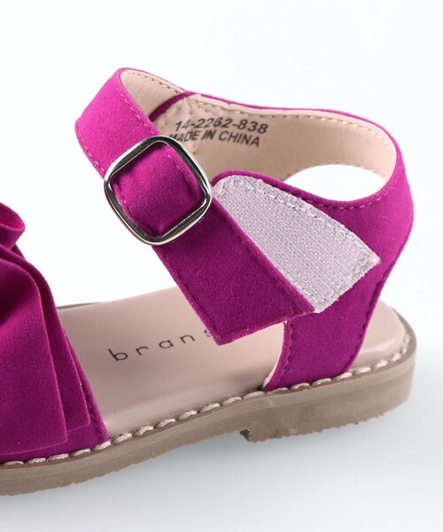 BRANSHES(ブランシェス)の「フリルサンダル(サンダル・キッズ・キャメル/ブラック/グレー/フューシャピンク・18.0cm/19.0cm/17.0cm/15.0cm/16.0cm/20.0cm/14.0cm/21.0cm)」の6枚目の写真