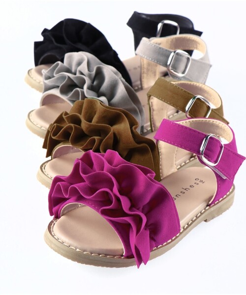 BRANSHES(ブランシェス)の「フリルサンダル(サンダル・キッズ・キャメル/ブラック/グレー/フューシャピンク・18.0cm/19.0cm/17.0cm/15.0cm/16.0cm/20.0cm/14.0cm/21.0cm)」の20枚目の写真