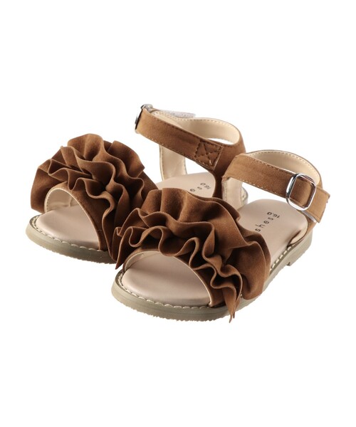 BRANSHES(ブランシェス)の「フリルサンダル(サンダル・キッズ・キャメル/ブラック/グレー/フューシャピンク・18.0cm/19.0cm/17.0cm/15.0cm/16.0cm/20.0cm/14.0cm/21.0cm)」の11枚目の写真