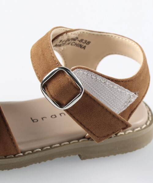 BRANSHES(ブランシェス)の「フリルサンダル(サンダル・キッズ・キャメル/ブラック/グレー/フューシャピンク・18.0cm/19.0cm/17.0cm/15.0cm/16.0cm/20.0cm/14.0cm/21.0cm)」の7枚目の写真