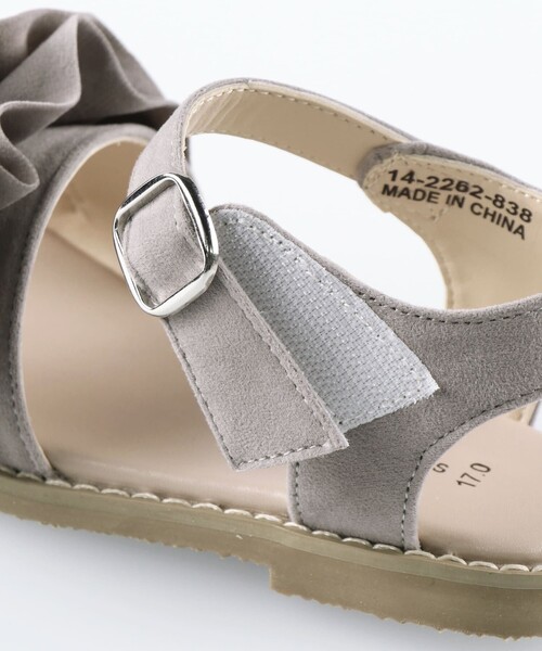 BRANSHES(ブランシェス)の「フリルサンダル(サンダル・キッズ・キャメル/ブラック/グレー/フューシャピンク・18.0cm/19.0cm/17.0cm/15.0cm/16.0cm/20.0cm/14.0cm/21.0cm)」の8枚目の写真
