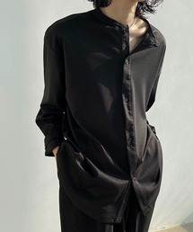 WESTBOY | ルーズシルエットノーカラーシャツ WOG22S1TP06 【WB ORIGINALS】【2022SS】(シャツ/ブラウス)