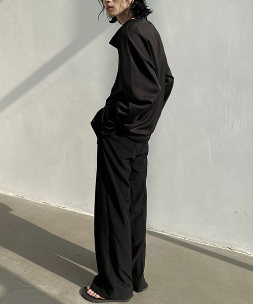 WESTBOY(ウエストボーイ)の「ルーズシルエットノーカラーシャツ WOG22S1TP06 【WB ORIGINALS】(シャツ/ブラウス・メンズ・グリーン/ブラウン/ブラック/ホワイト・M/L/XL)」の11枚目の写真