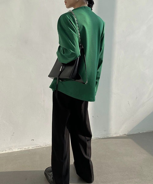 WESTBOY(ウエストボーイ)の「ルーズシルエットノーカラーシャツ WOG22S1TP06 【WB ORIGINALS】(シャツ/ブラウス・メンズ・グリーン/ブラウン/ブラック/ホワイト・M/L/XL)」の15枚目の写真