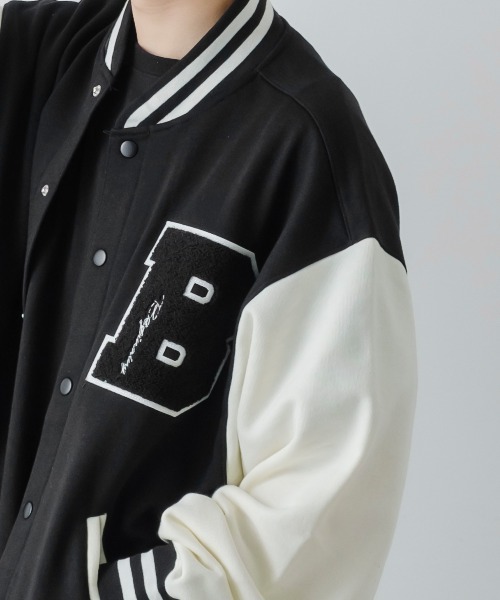 improves(インプローブス)の「TC裏毛 ワッペン刺繍 オーバーサイズ スタジャン(スタジャン・メンズ・B/C/A/E/D・LARGE/MEDIUM/X-LARGE)」の10枚目の写真