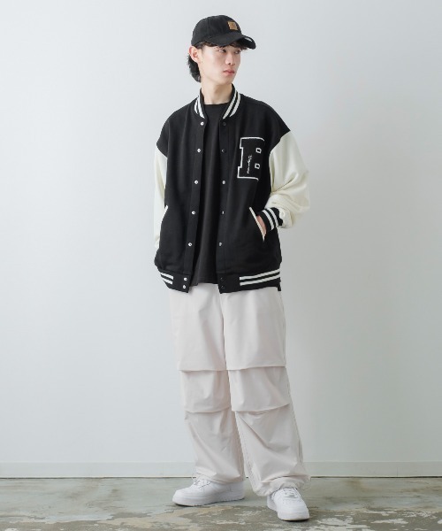 improves(インプローブス)の「TC裏毛 ワッペン刺繍 オーバーサイズ スタジャン(スタジャン・メンズ・B/C/A/E/D・LARGE/MEDIUM/X-LARGE)」の12枚目の写真