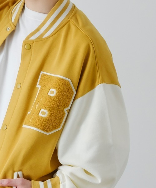 improves(インプローブス)の「TC裏毛 ワッペン刺繍 オーバーサイズ スタジャン(スタジャン・メンズ・B/C/A/E/D・LARGE/MEDIUM/X-LARGE)」の20枚目の写真