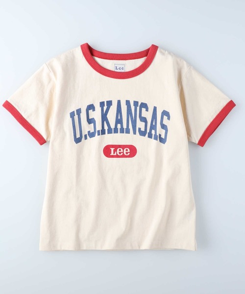 Lee(リー)の「【Lee】リンガーTシャツ(Tシャツ/カットソー・レディース・ホワイト・L/M)」の5枚目の写真