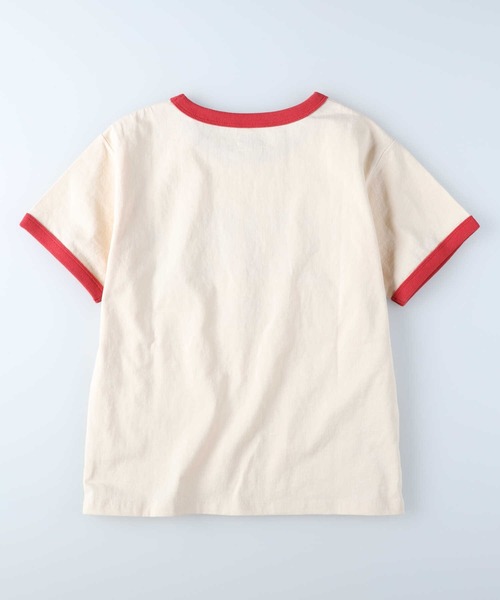 Lee(リー)の「【Lee】リンガーTシャツ(Tシャツ/カットソー・レディース・ホワイト・L/M)」の4枚目の写真