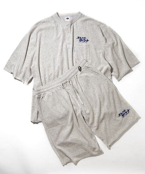 FREAK'S STORE（フリークスストア）の「SAUVENIR/サウべニア 別注 KANNAIGIパイル/館内着/セットアップ（ルームウェア/パジャマ・メンズ・ホワイト/ネイビー/グレー/ホワイト系その他/グレー系その他・SMALL/MEDIUM/LARGE）」の15枚目の写真