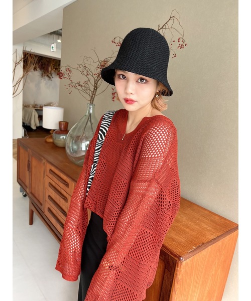 jumelle/ジュメロ/ニット/クラシックマニッシュニット/ロゴニット/刺繍 jumelle/ジュメロ/ニット/クラシックマニッシュニット