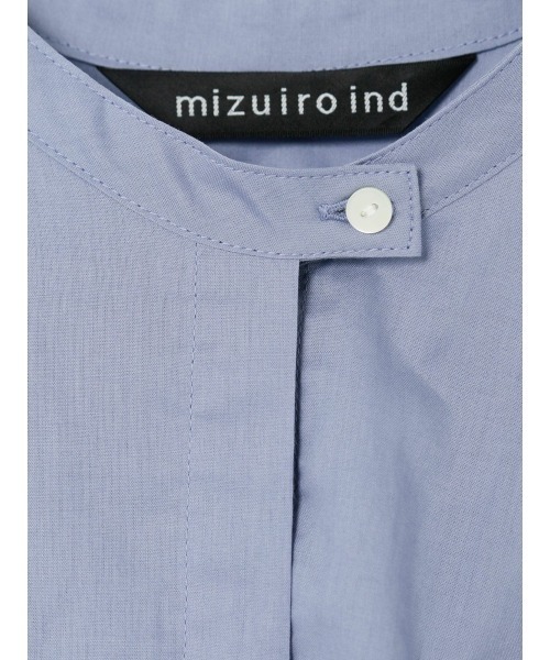 mizuiroind（ミズイロインド）の「mizuiro ind スタンドカラーフレアロングワンピース（ワンピース・レディース・オフホワイト/ブラック/チャコールグレー/グレー/ベージュ/ブルー/ライトグレー/ライトブルー/ネイビー・FREE）」の20枚目の写真