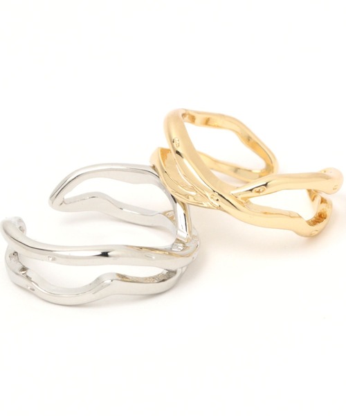 LAKOLE（ラコレ）の「変形クロスラインリング / 266191（リング・レディース・その他1/その他2・FREE）」の4枚目の写真