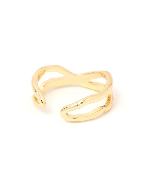 LAKOLE（ラコレ）の「変形クロスラインリング / 266191（リング・レディース・その他1/その他2・FREE）」の3枚目の写真