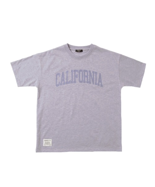 GLAZOS(グラソス)の「カラー杢天竺・接触冷感ドロップショルダーカレッジロゴ半袖Tシャツ(Tシャツ/カットソー・キッズ・パープル/オレンジ/ブルー/グリーン・130cm/140cm/150cm/160cm/170cm)」の7枚目の写真