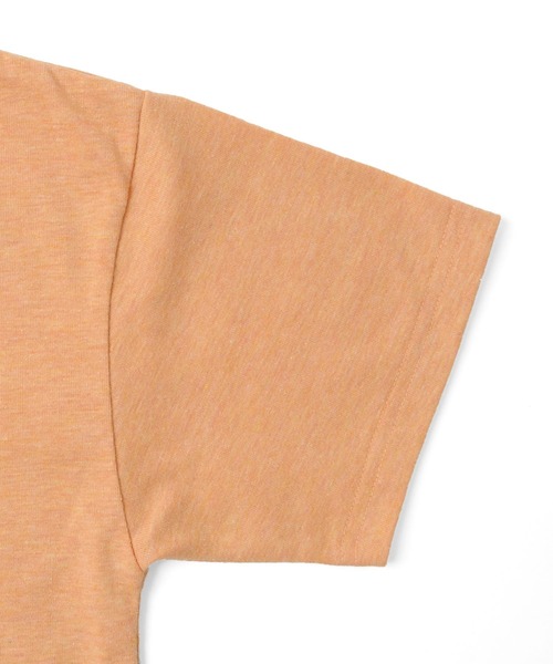 GLAZOS(グラソス)の「カラー杢天竺・接触冷感ドロップショルダーカレッジロゴ半袖Tシャツ(Tシャツ/カットソー・キッズ・パープル/オレンジ/ブルー/グリーン・130cm/140cm/150cm/160cm/170cm)」の10枚目の写真