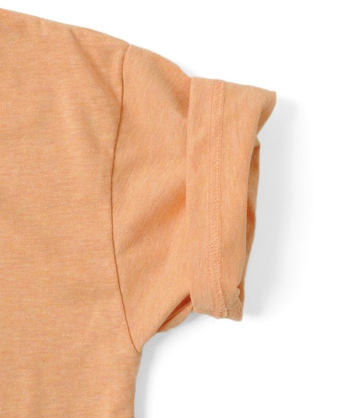 GLAZOS(グラソス)の「カラー杢天竺・接触冷感ドロップショルダーカレッジロゴ半袖Tシャツ(Tシャツ/カットソー・キッズ・パープル/オレンジ/ブルー/グリーン・130cm/140cm/150cm/160cm/170cm)」の17枚目の写真