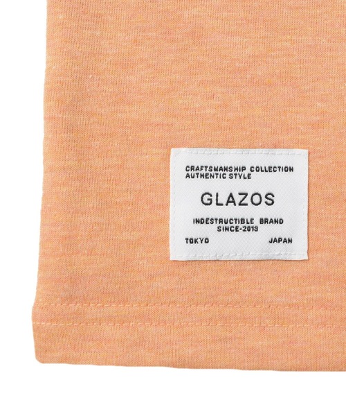 GLAZOS(グラソス)の「カラー杢天竺・接触冷感ドロップショルダーカレッジロゴ半袖Tシャツ(Tシャツ/カットソー・キッズ・パープル/オレンジ/ブルー/グリーン・130cm/140cm/150cm/160cm/170cm)」の15枚目の写真